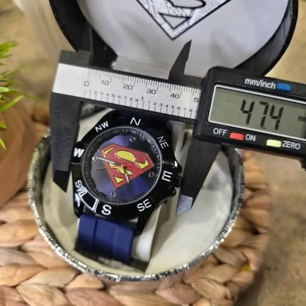 Superman Blue Silicone Strap Watch